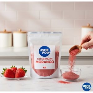 Base Saborizante Morango Lismellow 1kg